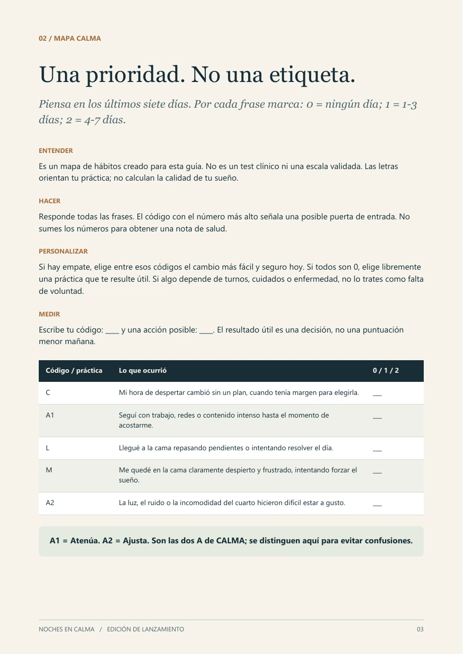 Página real 3 del sistema: Una prioridad. No una etiqueta.